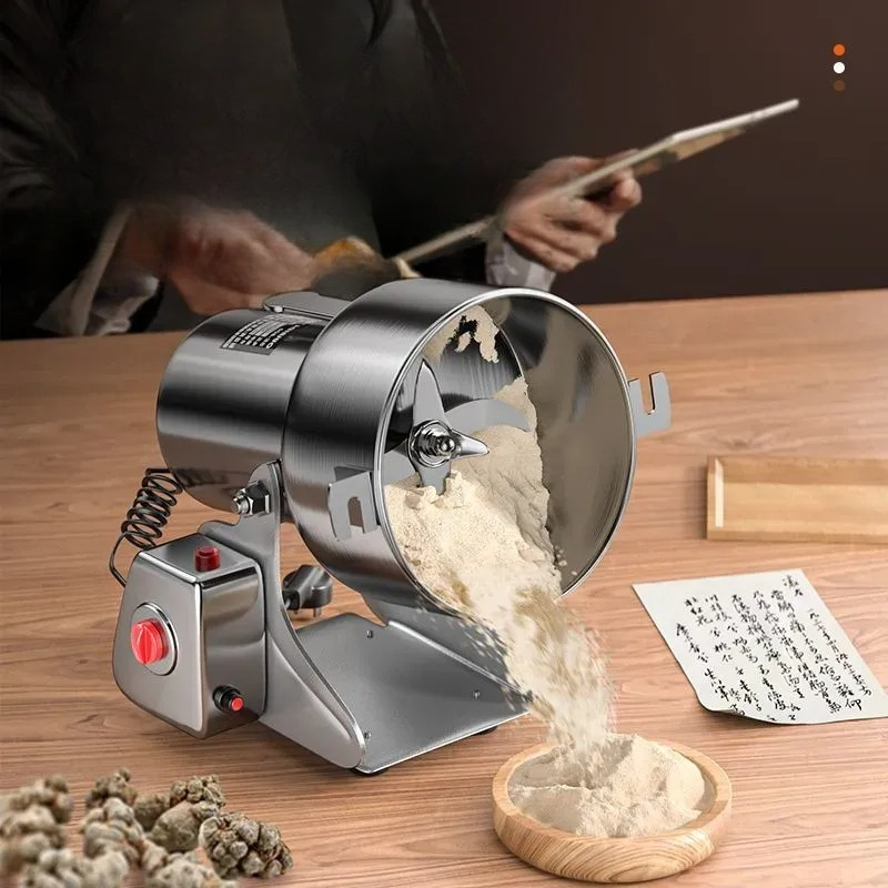 Herb Grinder Machine Commercial - مطحنة أعشاب كهربائية عالية السرعة لطحن