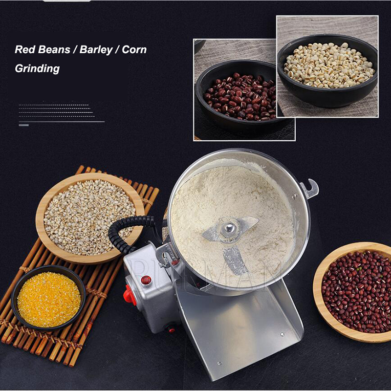 Electric Grain Mill 2500W - مطحنة الحبوب الكاملة الكهربائية، آلة طحن