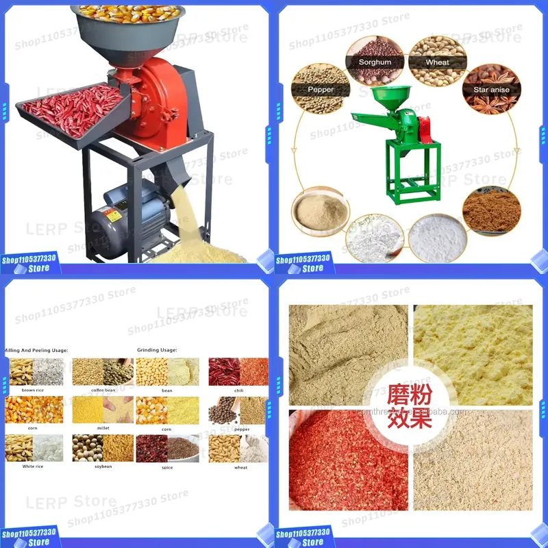 Grain Mill Grinder Hand Crank - مطحنة حبوب يدوية متعددة الاستخدامات للذرة