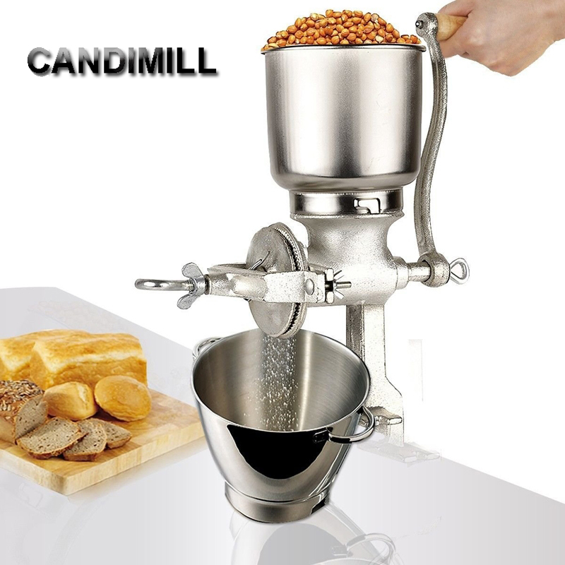 Dry Grain Grinder Stainless Steel - كانديميل متعددة الوظائف ماكينة الطحن اليدوية