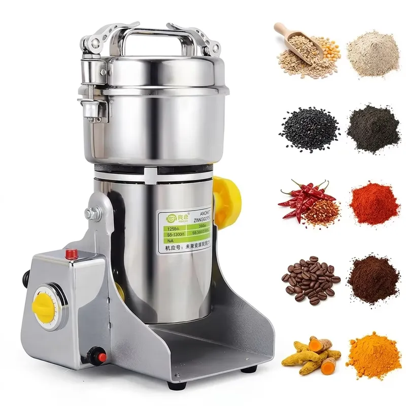 Dry Grain Grinder Stainless Steel - مطحنة قهوة وفلفل وتوابل كهربائية عالية