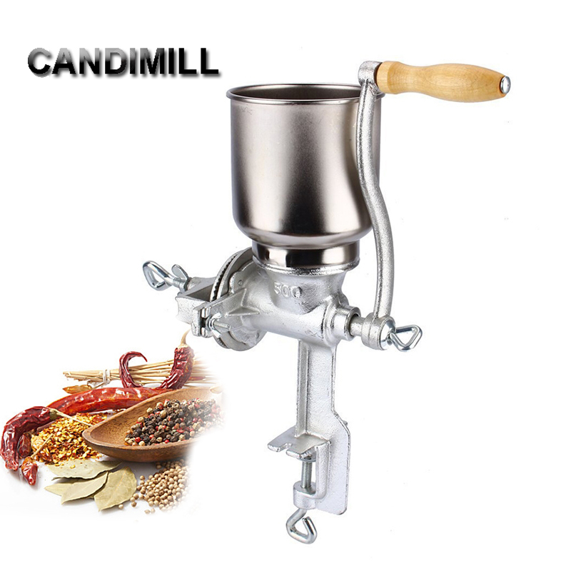 Grain Mill Grinder Hand Crank - كانديميل كرنك اليد مطحنة الحبوب مطحنة