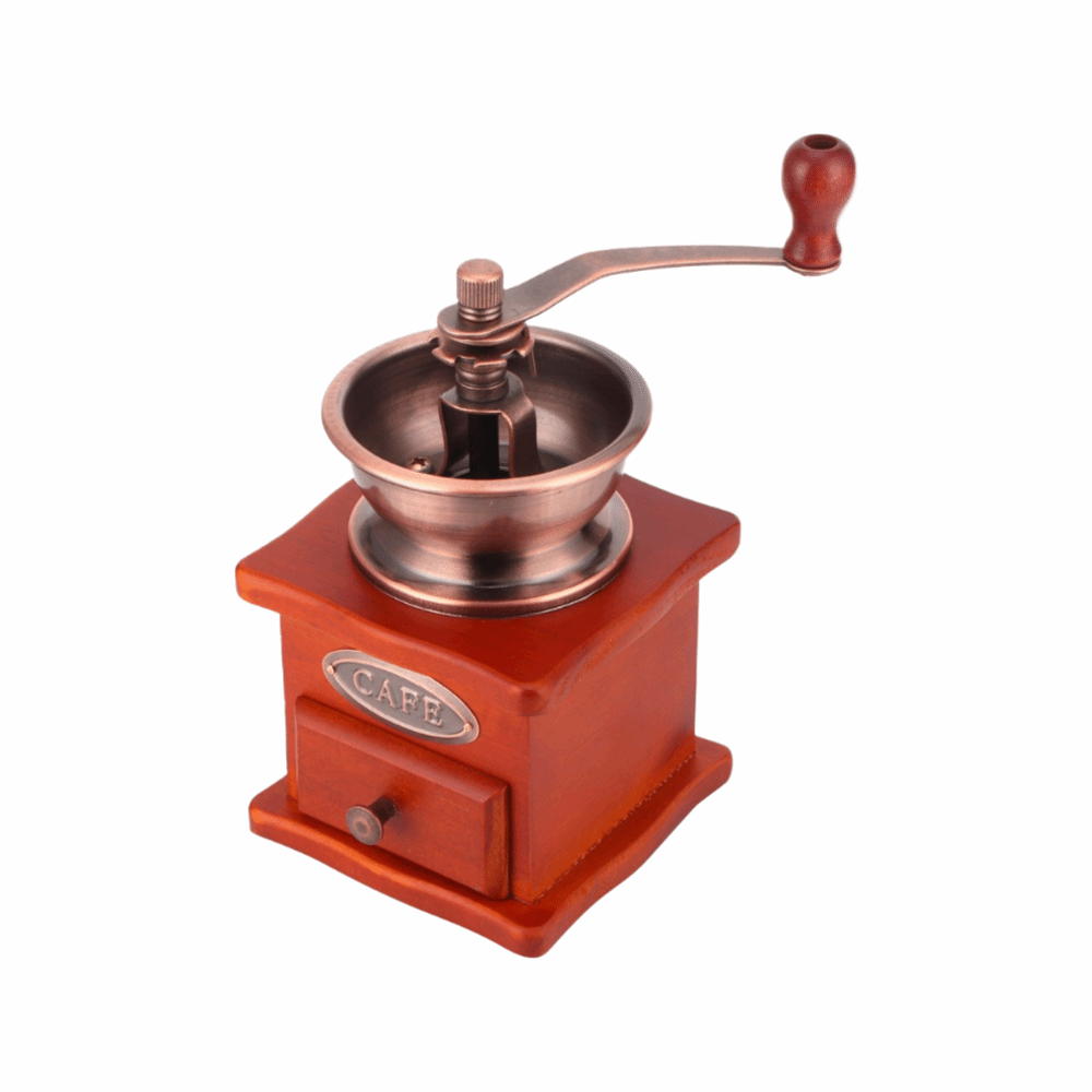 Grain Mill Grinder Hand Crank - مطحنة قهوة يدوية بتصميم عتيق، نوع