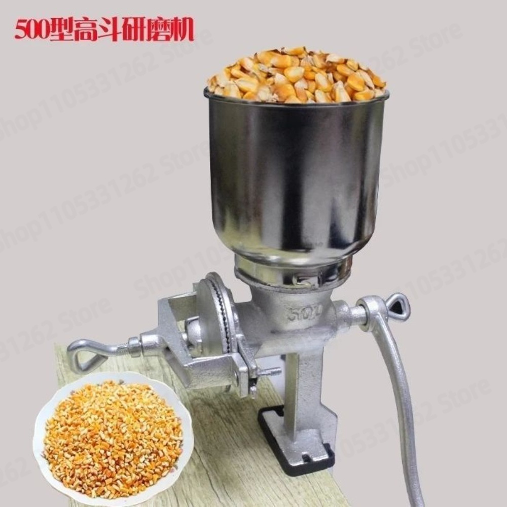 Grain Mill Grinder Hand Crank - مطحنة حبوب يدوية منزلية، مطحنة ذرة