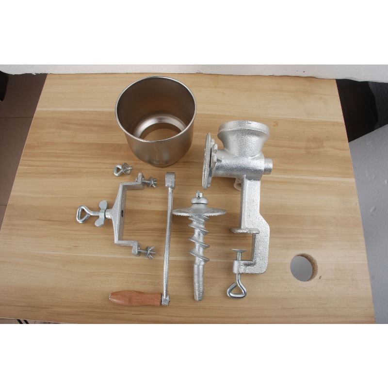مطحنة يدوية من الحديد الزهر لط - مراجعة Grain Mill Grinder Hand Crank وسعره