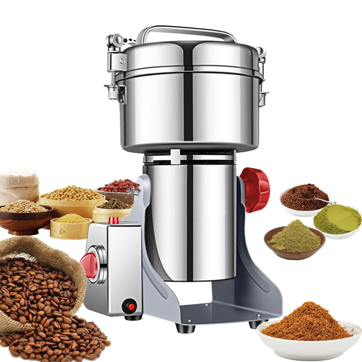 مطحنة حبوب كهربائية عالية السر - مراجعة Herb Grinder Machine Commercial وسعره