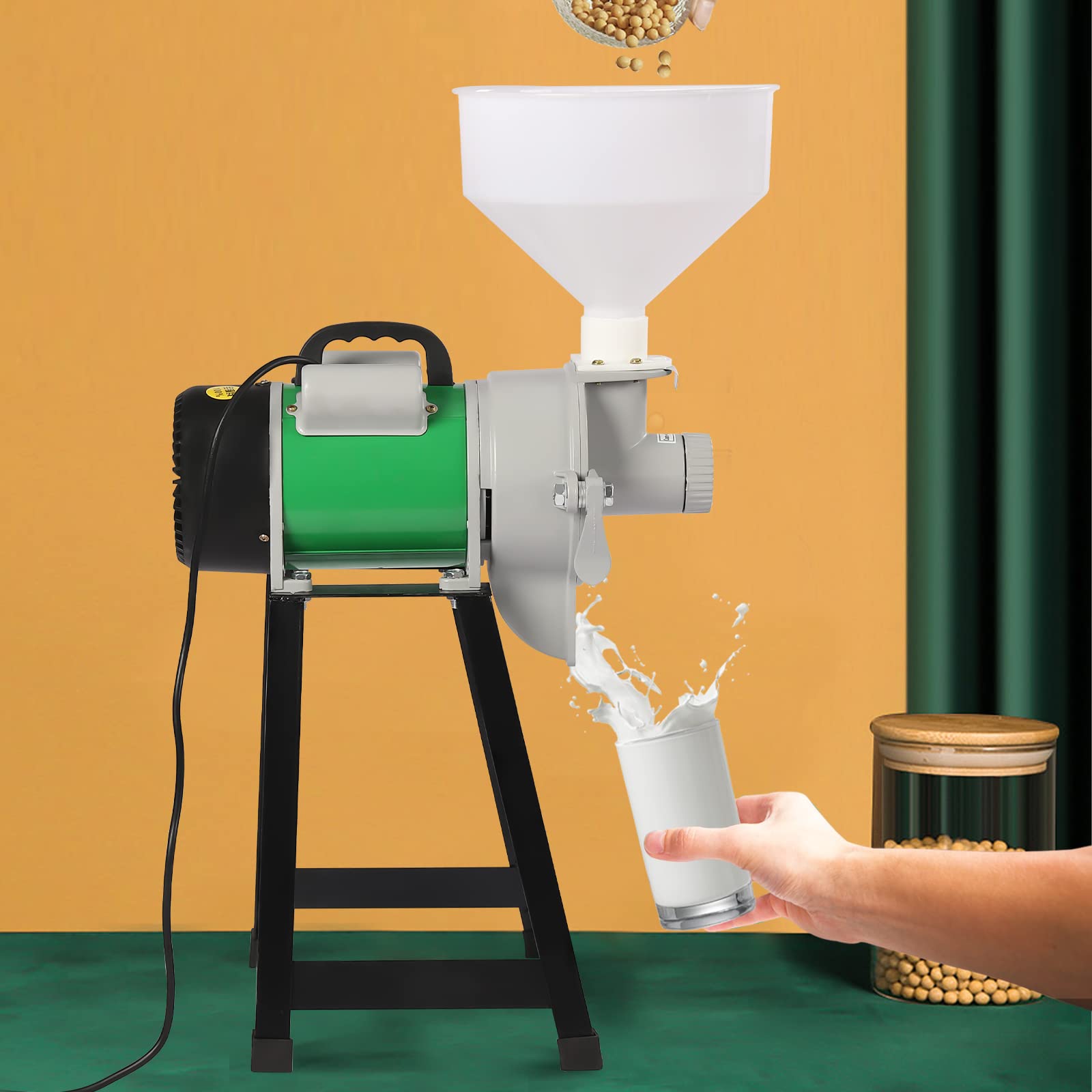 مطحنة كهربائية بقدرة 2200 واط، - مراجعة Corn Grinder Machine Electric وسعره