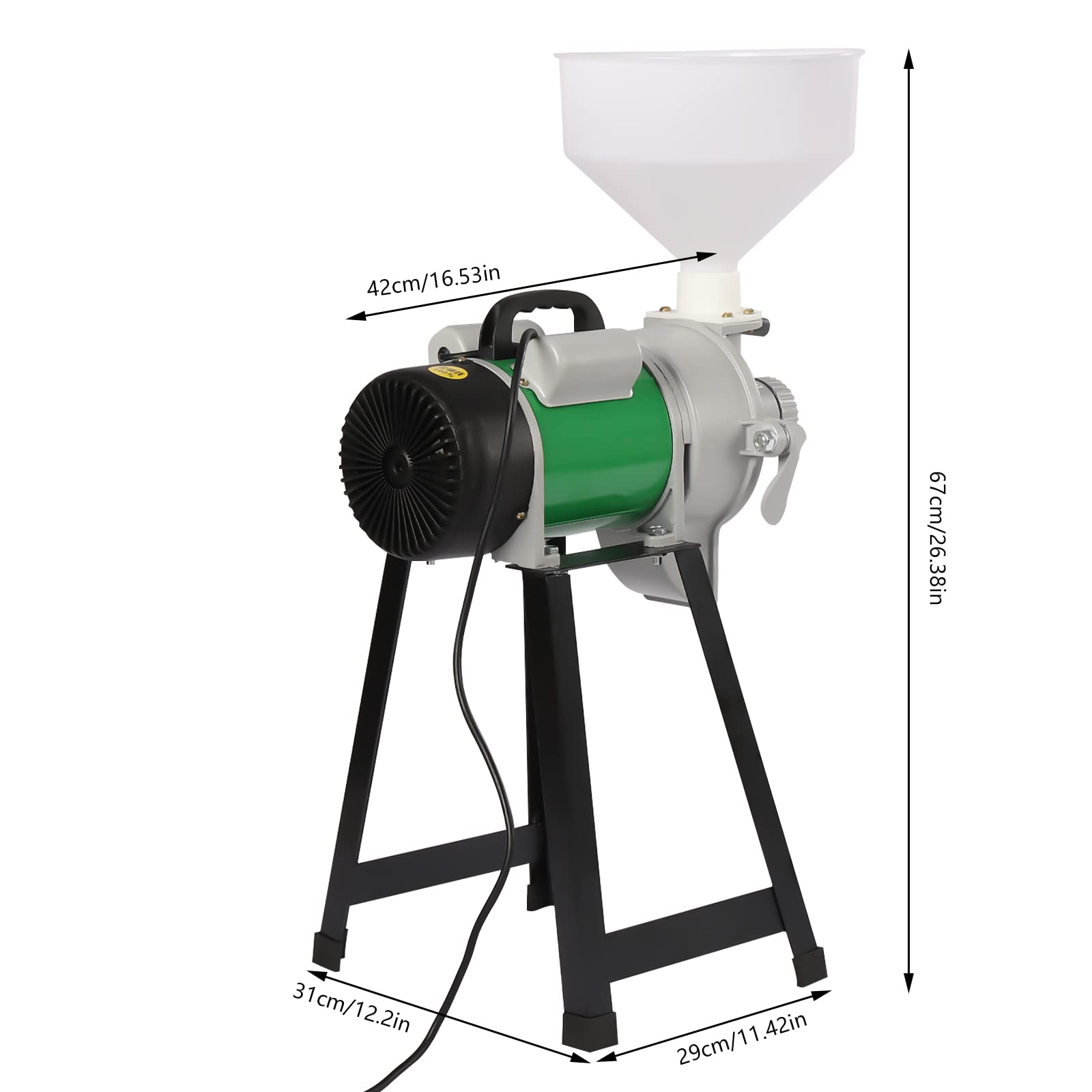 مطحنة كهربائية بقدرة 2200 واط، - مراجعة Corn Grinder Machine Electric وسعره