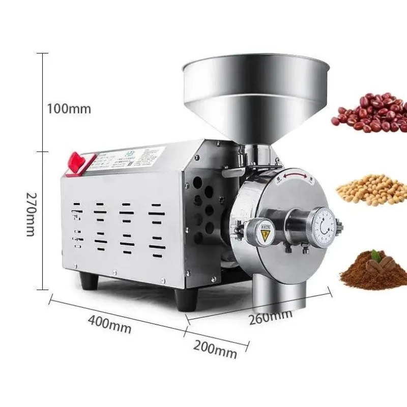 مطحنة حبوب كهربائية تجارية بقو - مراجعة Corn Grinder Machine Electric وسعره
