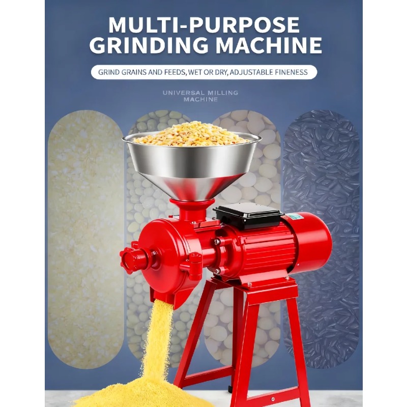 مطحنة الذرة المنزلية 220 جافة  - مراجعة Dry Grain Grinder Stainless Steel وسعره
