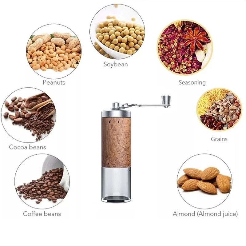 مطحنة حبوب القهوة اليدوية المح - مراجعة Grain Mill Grinder Hand Crank وسعره