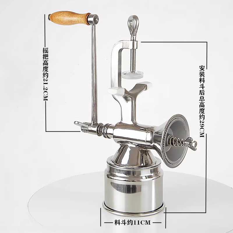 مطحنة حبوب القهوة اليدوية المص - مراجعة Grain Mill Grinder Hand Crank وسعره