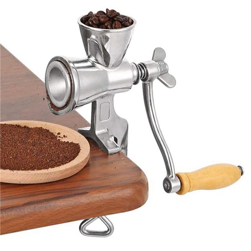 مطحنة حبوب يدوية من ABJI، مطحن - مراجعة Grain Mill Grinder Hand Crank وسعره