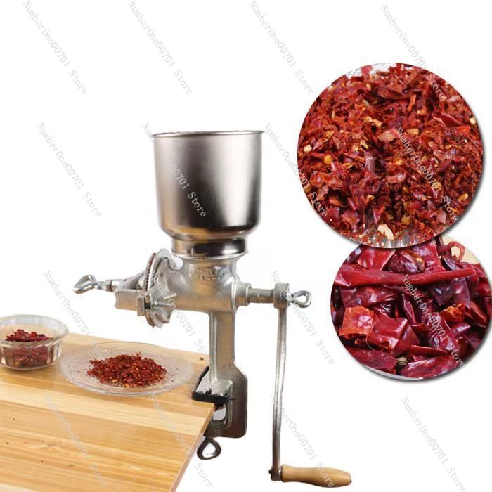 مطحنة يدوية من الحديد الزهر مط - مراجعة Grain Mill Grinder Hand Crank وسعره