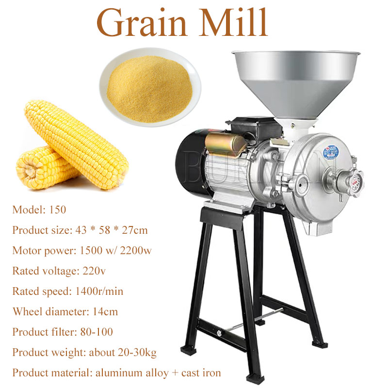 مطحنة تجارية لطحن الذرة وفول ا - مراجعة Ultra Fine Powder Grinder Machine وسعره