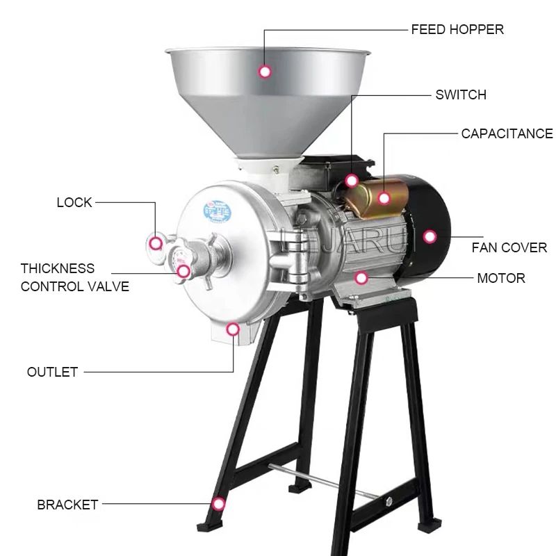 مطحنة حبوب كهربائية للحبوب الر - مراجعة Corn Grinder Machine Electric وسعره