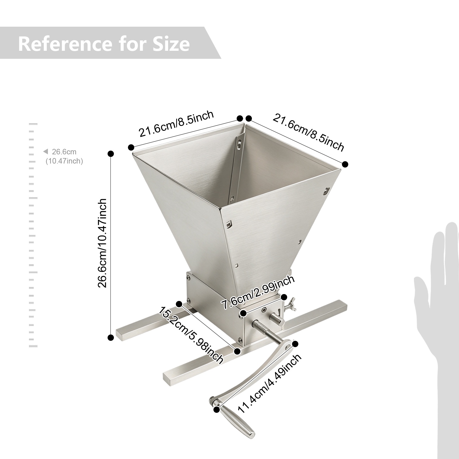 مطحنة حبوب يدوية وكهربائية مزد - مراجعة Grain Mill Grinder Hand Crank وسعره