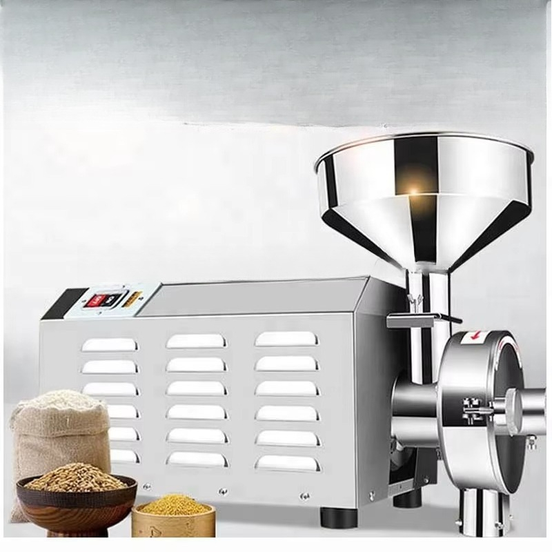 آلة طحن الحبوب والأرز والدقيق  - مراجعة Dry Grain Grinder Stainless Steel وسعره