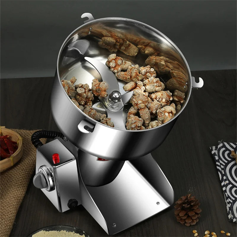 مطحنة مسحوق 110 فولت/220 فولت  - مراجعة Herb Grinder Machine Commercial وسعره