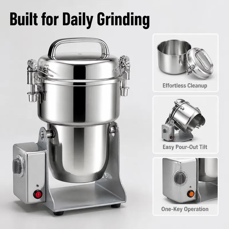 مطحنة أعشاب كهربائية من الفولا - مراجعة Ultra Fine Powder Grinder Machine وسعره