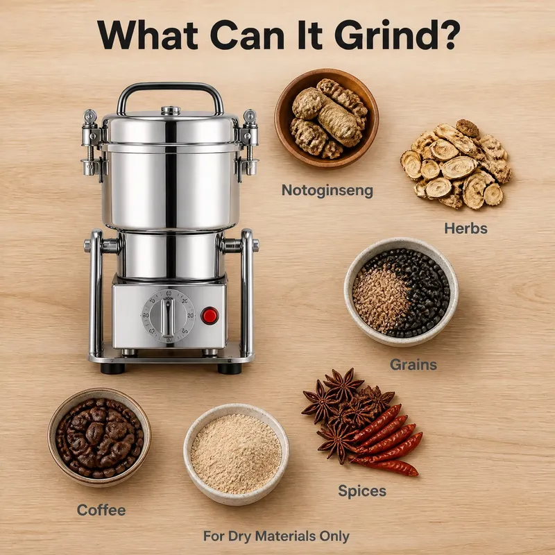 مطحنة أعشاب كهربائية من الفولا - مراجعة Ultra Fine Powder Grinder Machine وسعره