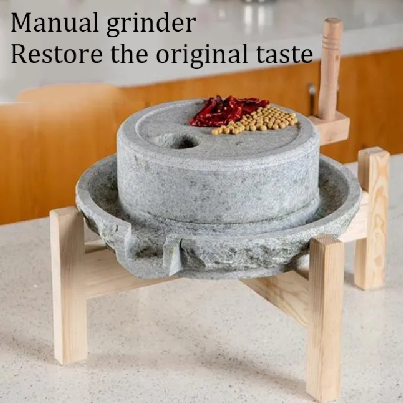 طحن حبوب القهوة يدويًا، آلة صن - مراجعة Flour Mill Grinder Stone Burr وسعره