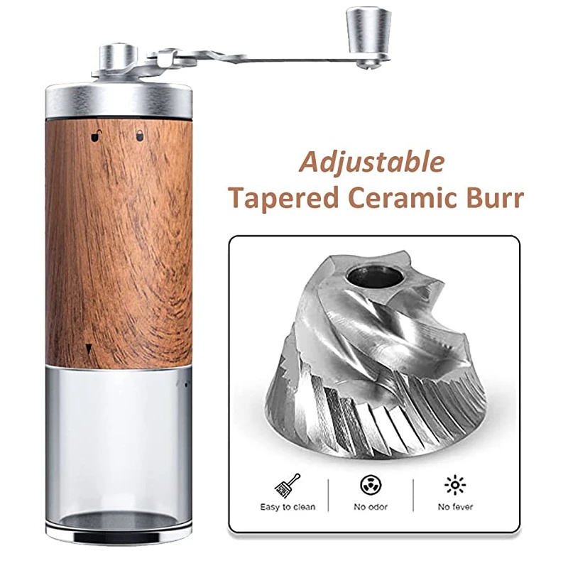 مطحنة قهوة يدوية محمولة بتصميم - مراجعة Grain Mill Grinder Hand Crank وسعره