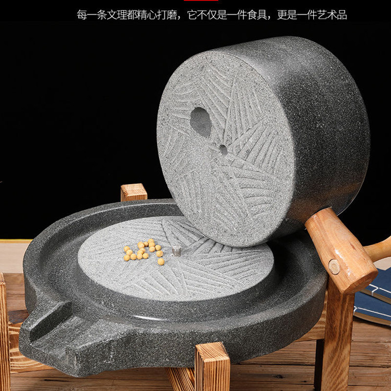 اليد محفور حجر مطحنة مطحنة دقي - مراجعة Flour Mill Grinder Stone Burr وسعره