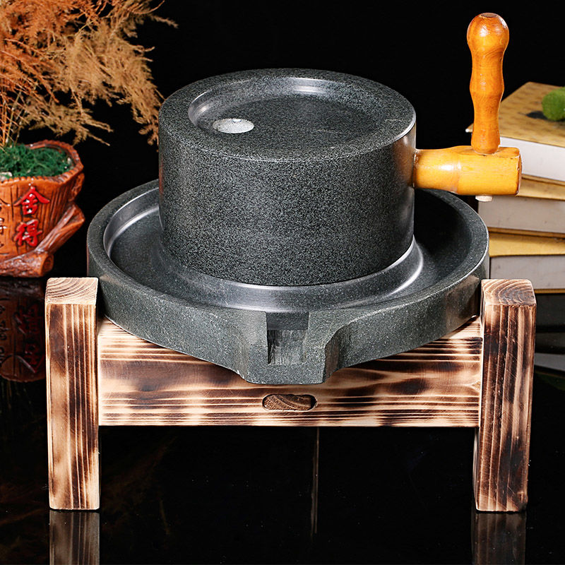 اليد محفور حجر مطحنة مطحنة دقي - مراجعة Flour Mill Grinder Stone Burr وسعره