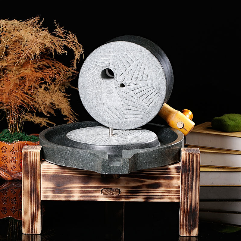 اليد محفور حجر مطحنة مطحنة دقي - مراجعة Flour Mill Grinder Stone Burr وسعره