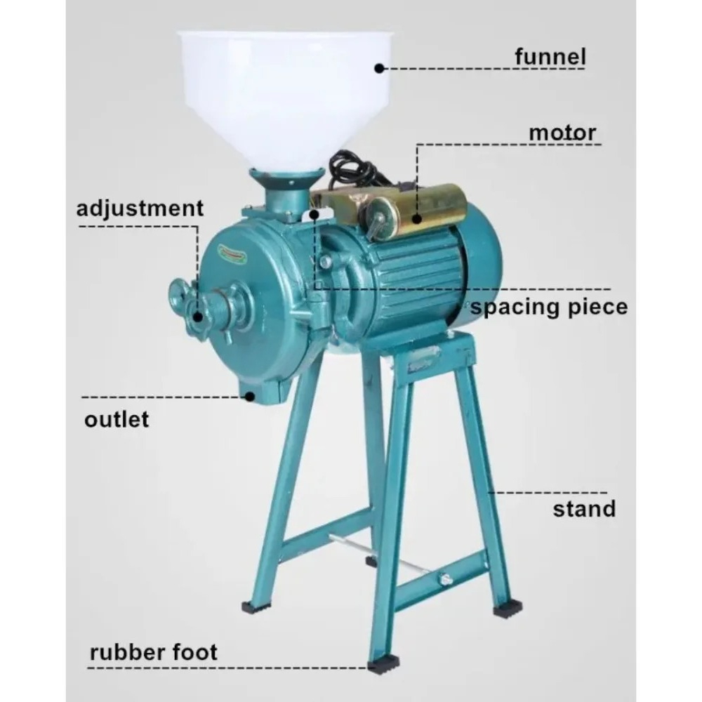 مطحنة حبوب كهربائية 2500 واط ل - مراجعة Electric Grain Mill 2500W وسعره