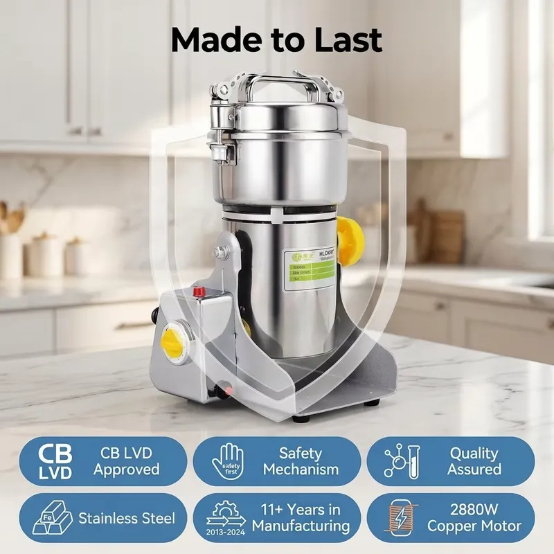 مطحنة قهوة وفلفل وتوابل كهربائ - مراجعة Dry Grain Grinder Stainless Steel وسعره
