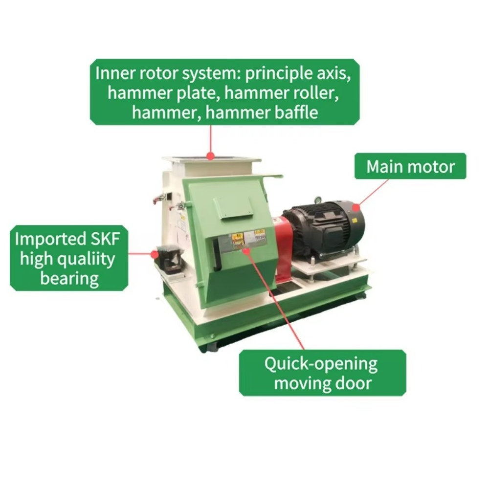مطحنة مطرقية صناعية جديدة من ا - مراجعة Industrial Hammer Mill Grinder وسعره