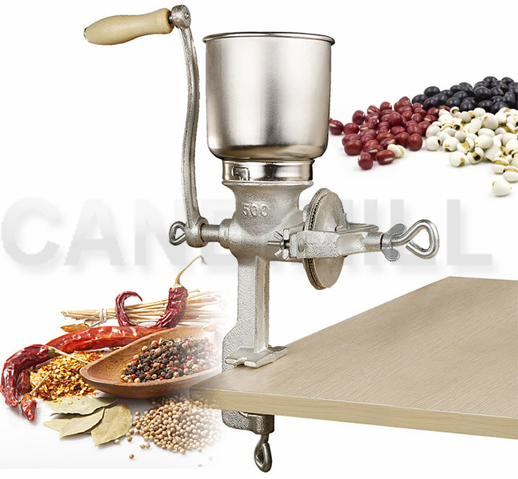 كانديميل كرنك اليد مطحنة الحبو - مراجعة Grain Mill Grinder Hand Crank وسعره