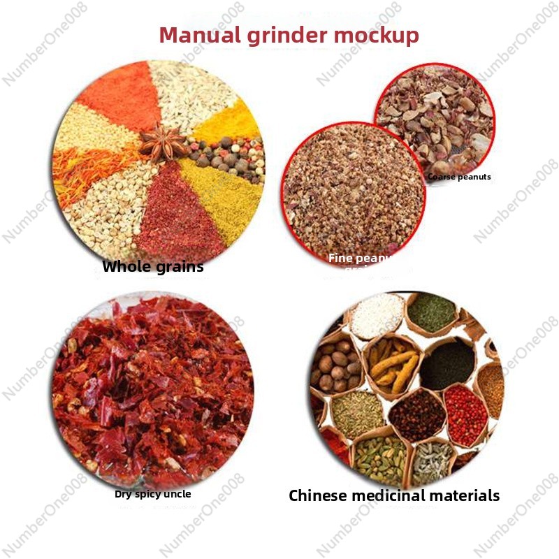 مطحنة حبوب يدوية من الحديد الز - مراجعة Grain Mill Grinder Hand Crank وسعره