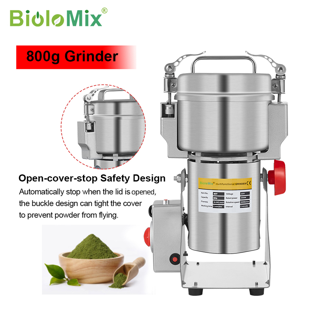 مطحنة الطعام الجاف BioloMix 80 - مراجعة Electric Grain Mill 2500W وسعره
