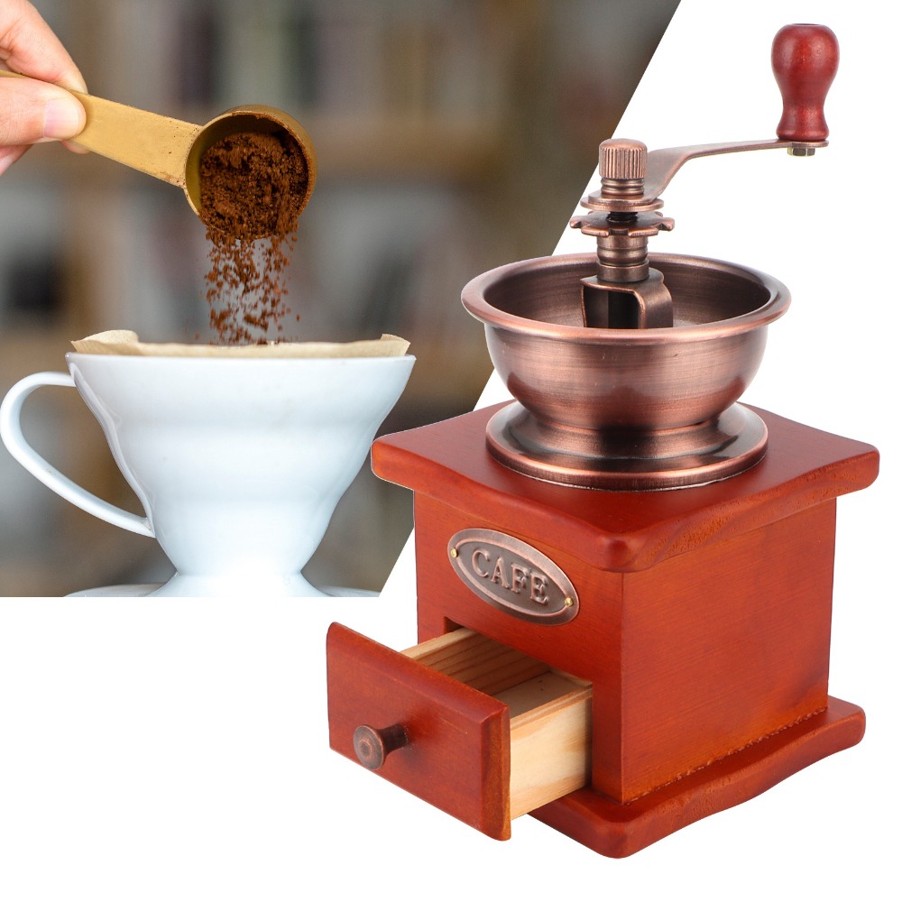 مطحنة قهوة يدوية بتصميم عتيق،  - مراجعة Grain Mill Grinder Hand Crank وسعره